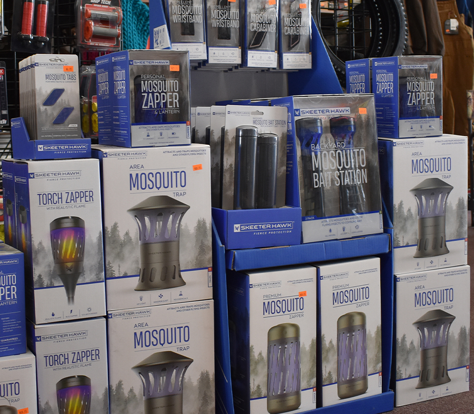 Upper Peninsula Sporting Goods - Mosquito Zappers, Wristbands, Tabs, Bait Stations, Lanterns, Cells, Repellant